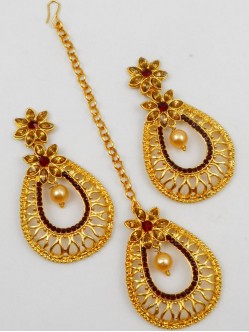 Earring Maang Tikka Set